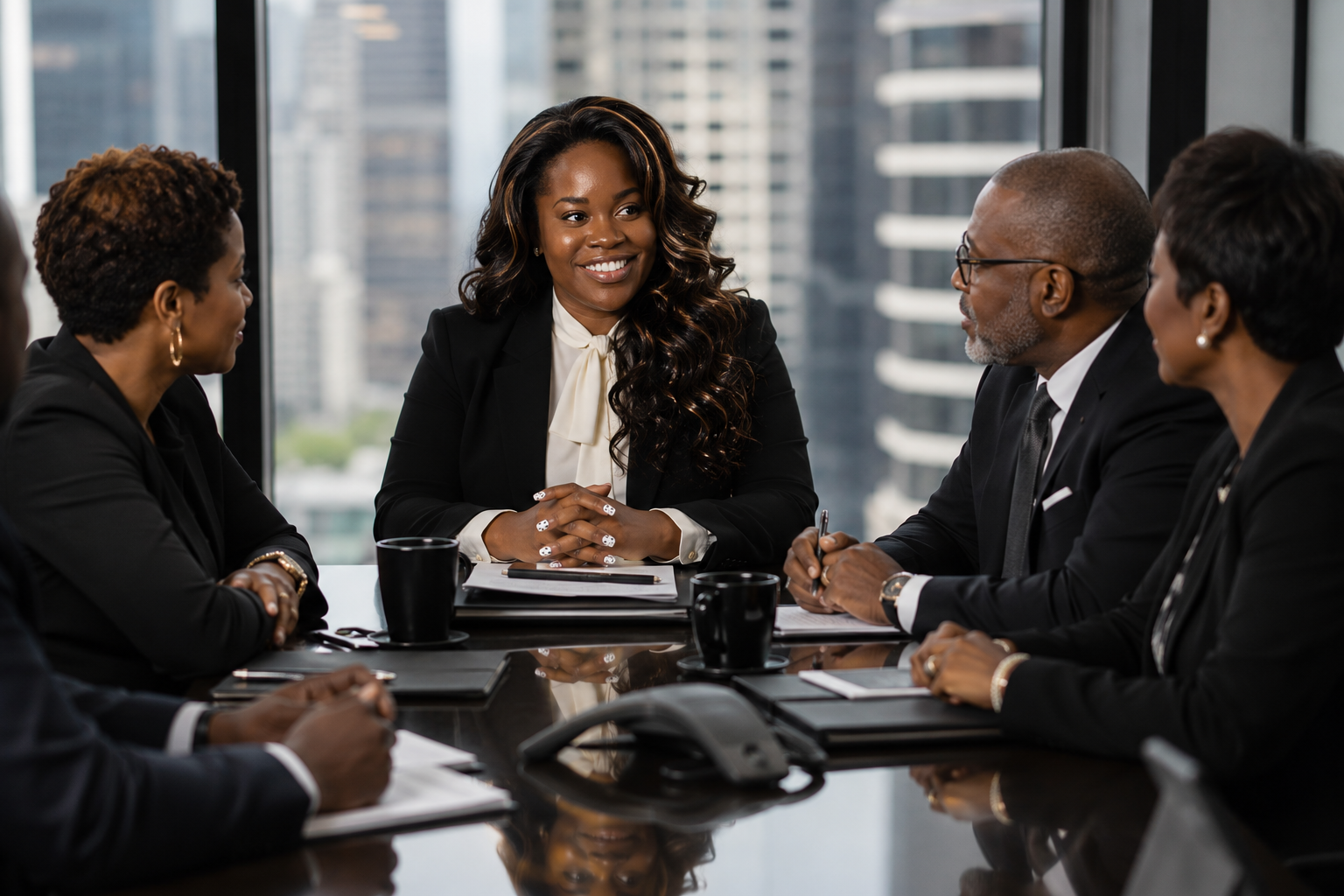Jessica LaShawn in strategic conversation with executives and community leaders